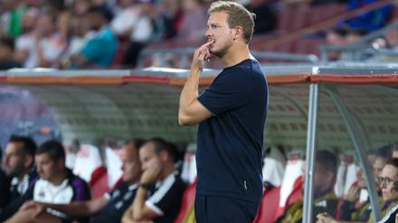 Bundestrainer Julian Nagelsmann wirkte beim Spiel gegen Nordirland zeitweise einigermaßen nervös.