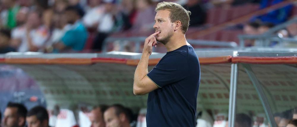 Bundestrainer Julian Nagelsmann wirkte beim Spiel gegen Nordirland zeitweise einigermaßen nervös.