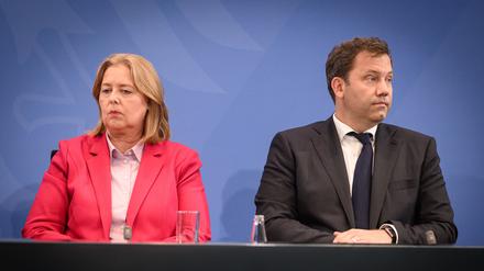 Bärbel Bas und Lars Klingbeil (beide SPD)