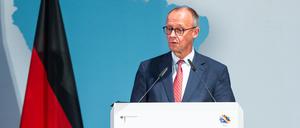 Bundeskanzler Friedrich Merz spricht bei der Eröffnung der Konferenz der Leiterinnen und Leiter deutscher Auslandsvertretungen.