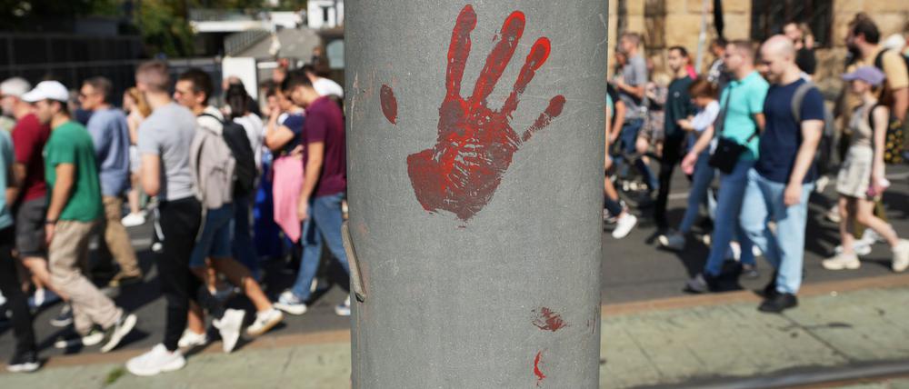 In Belgrad gehen Regierungsgegner wieder auf die Straße.