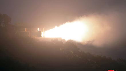 Nordkorea testet einen leistungsstärkeren Raketenantrieb.