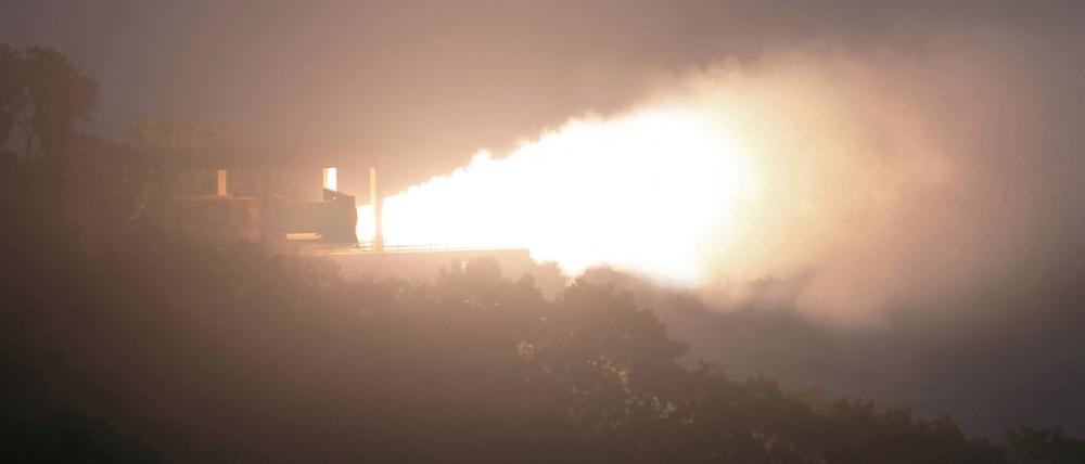 Nordkorea testet einen leistungsstärkeren Raketenantrieb.