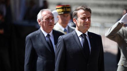 Präsident Emmanuel Macron sucht einen Nachfolger für François Bayrou.