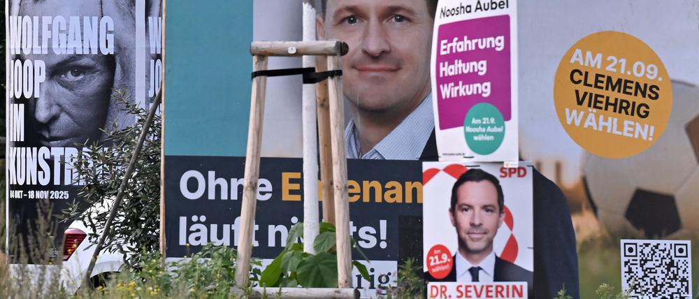 Im Potsdamer Stadtbild sind derzeit viele Wahlplakate zu sehen.