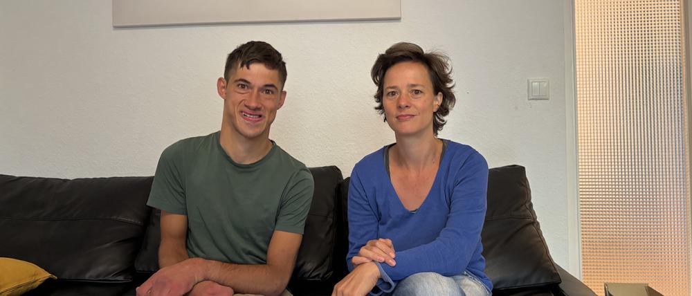 Jasper Dombrowski und seine persönliche Assistentin Hannah Bär.