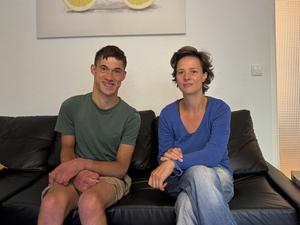 Jasper Dombrowski und seine persönliche Assistentin Hannah Bär.