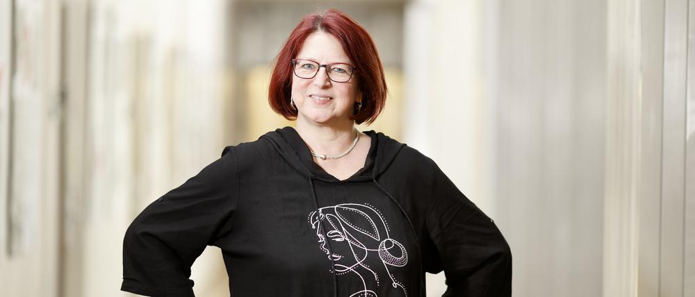 Martina Regulin, Vorsitzende der GEW-BerlinPressefotos Vorsitzende (Christian von Polentz)