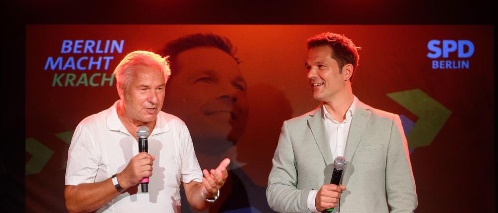 Steffen Krach (r) will schaffen, was Klaus Wowereit gelang: Einem Regierenden Bürgermeister der CDU im Roten Rathaus nachfolgen.