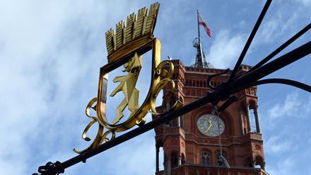 Das Rote Rathaus - Rotes Rathaus auf dem Alexanderplatz in Berlin