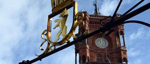 Das Rote Rathaus - Rotes Rathaus auf dem Alexanderplatz in Berlin