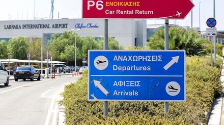 Auch der Flughafen Larnaka ist vom Streik betroffen. (Archivbild)