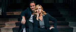 Hotel de Rome, Berlin. Veronica Ferres und Frederick Lau, PR-Termin „Call My Agent Berlin“.