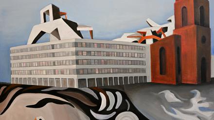 Igor Fasko träumt mit seinem Werk von „Neuer Versöhnung“ (2020), zu sehen in der Ausstellung „Kosmos unterm Atlas“ im Potsdam Museum.