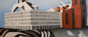 Igor Fasko träumt mit seinem Werk von „Neuer Versöhnung“ (2020), zu sehen in der Ausstellung „Kosmos unterm Atlas“ im Potsdam Museum.