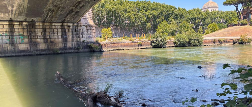Wer will hier ins Wasser? Das Schwimmen im Tiber soll künftig wieder möglich sein.
