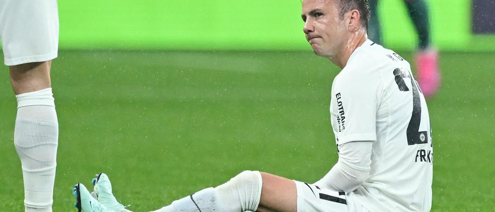 Mario Götze fehlt Eintracht Frankfurt auch im Spiel bei Bayer Leverkusen.
