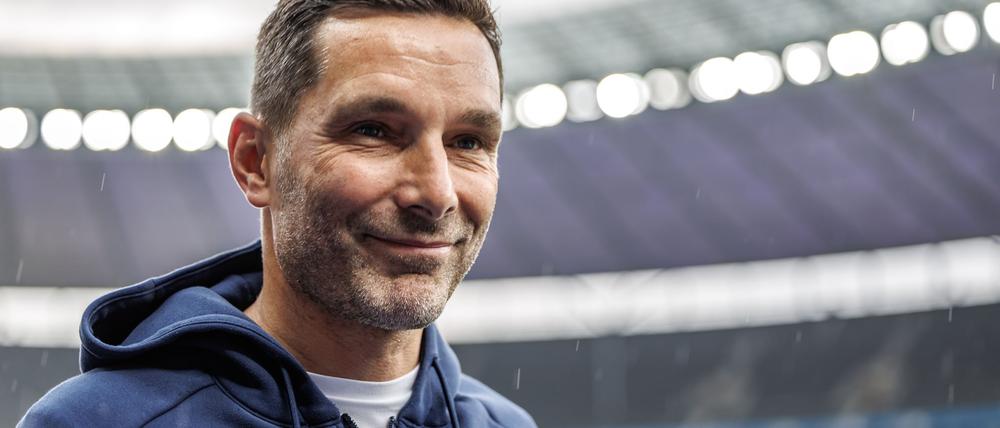 Hertha-Trainer Leitl glaubt an den Aufschwung seines Teams.