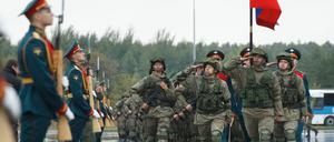 Im Jahr 2021 fand das letzte „Sapad“-Militärmanöver statt. (Archivbild) Mit rund 200.000 Soldaten war es deutlich größer als heute. 