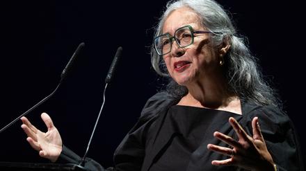 Schriftstellerin Cristina Rivera Garza eröffnete das Festival. 