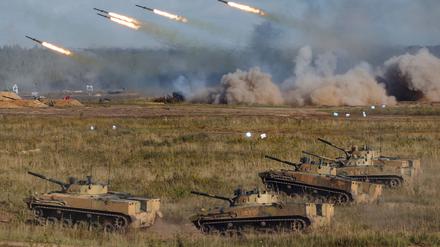 Am Sapad-Manöver 2021 waren 200 000 Soldaten aus Russland und Belarus beteiligt. (Archivbild)