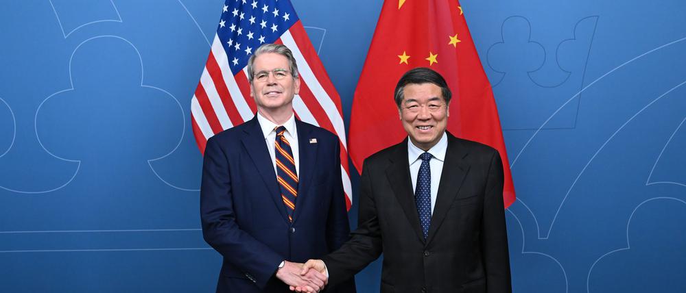 US-Finanzminister Bessent und Chinas Vize-Premier Li hatten bereits zuvor die Handelsgespräche geführt. (Archivbild)