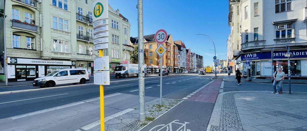 Die Klosterstraße in Berlin-Spandau.  