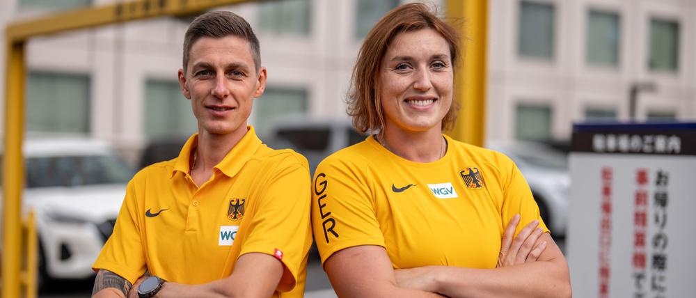 Christopher Linke und Kristin Pudenz sind die ersten deutschen Starter. 