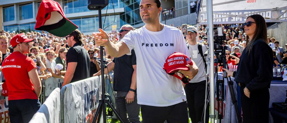 Charlie Kirk war am Mittwoch bei einer Veranstaltung erschossen worden, bei der er mit Studenten politische und gesellschaftliche Themen debattieren wollte.