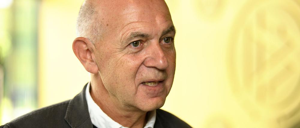 DFB-Präsident Bernd Neuendorf stellte die Initiative vor. (Archivbild)