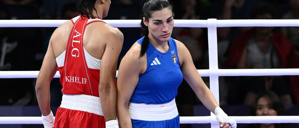 Angela Carini (r.) ist inzwischen wieder als Boxerin aktiv.