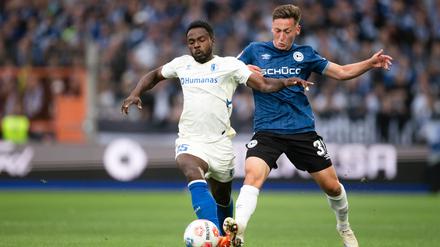 Lieferten sich eine umkämpfte Partie: Arminia Bielefeld und der 1. FC Magdeburg.