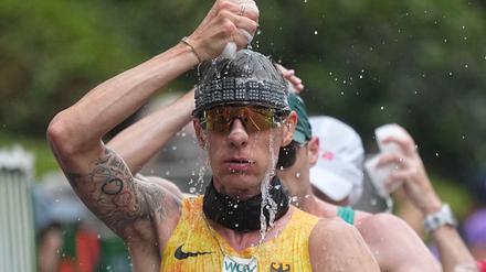 Christopher Linke belegte über die 35 Kilometer im Gehen den 14. Platz.