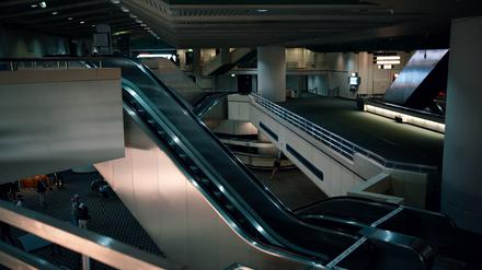 Die Rolltreppen im ICC wurden für die Führungen auf Hochglanz poliert.