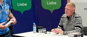 Boris Becker am Sonnabend im Berliner Shoppingcenter „Alexa“