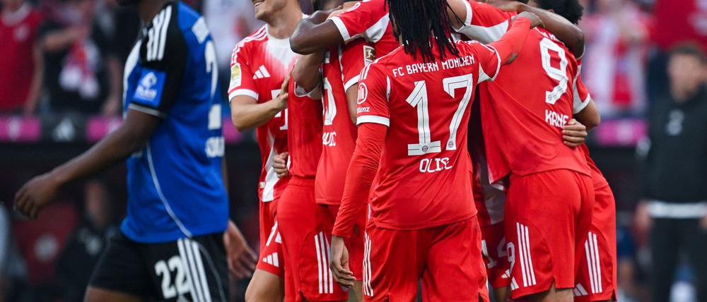 Der FC Bayern hatte gegen den Hamburger SV viel Grund zum Jubel.