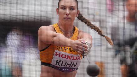 Im Hammerwurf-Finale: Aileen Kuhn.