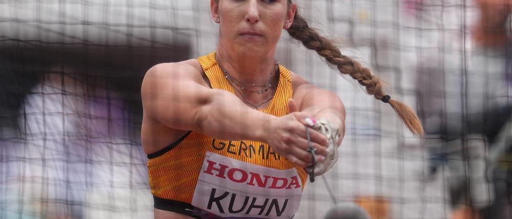Im Hammerwurf-Finale: Aileen Kuhn.
