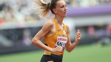 Nach schwierigen Wochen im WM-Finale: Lea Meyer.