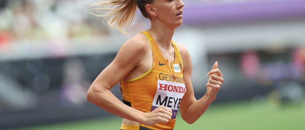 Nach schwierigen Wochen im WM-Finale: Lea Meyer.