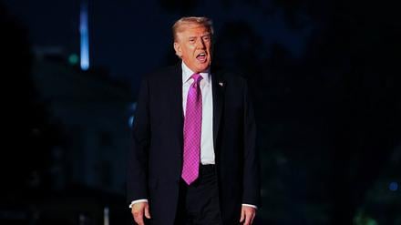 US-Präsident Donald Trump bei seiner Ankunft im Weißen Haus in Washington, D.C. 