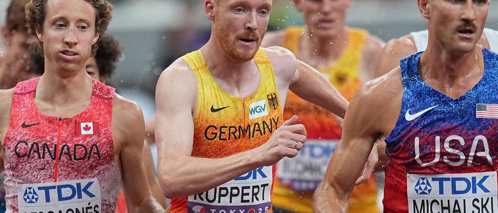 Frederik Ruppert musste sich über die 3.000 Meter Hindernis mit dem zwölften Platz zufriedengeben.