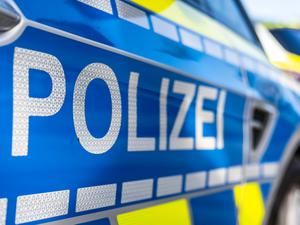 An der Tür eines Streifenwagens steht der Schriftzug «Polizei». (Symbolbild)