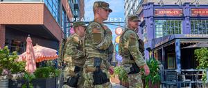 Die Nationalgarde in Washington. 