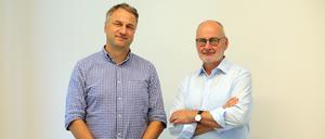 Wohnungsbaugesellschaft "Karl Marx" Potsdam. Vorstand Bodo Jablonowski und Sebastian Krause (v.re.)