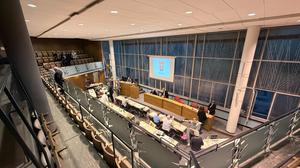 Der BVV Saal im Rathaus Kreuzberg