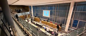 Der BVV Saal im Rathaus Kreuzberg