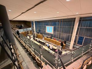 Der BVV Saal im Rathaus Kreuzberg