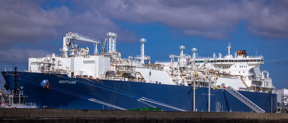 Über die deutschen LNG-Terminals kamen am Montag rund 15 Prozent der deutschen Gasimporte. (Archivbild)