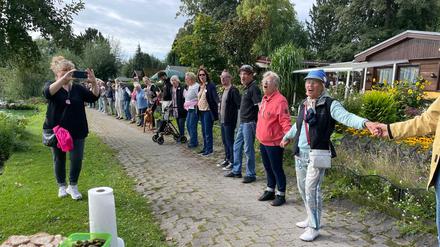 Protest in Berlin-Spandau. 